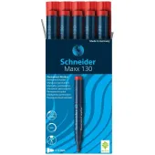  10 Permanentmarker Maxx 130 von Schneider, rot 